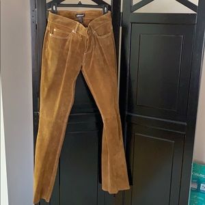 Dollhouse Leather Pants with Suede Texture